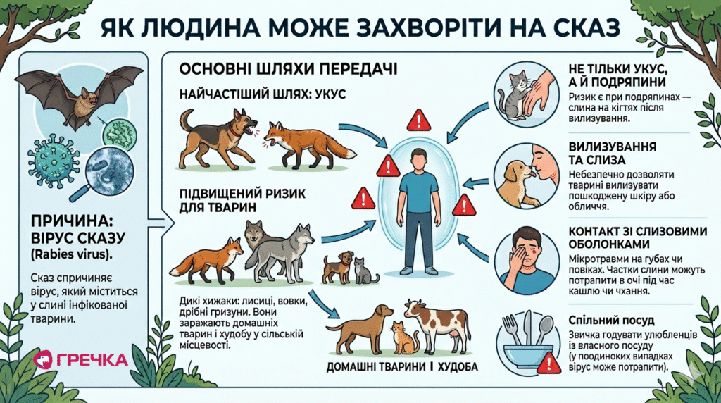 сказ як людина може захворіти