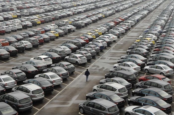 a lot of cars