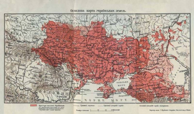 1917 р.Оглядова карта українських земель Степана Рудницького 1917 р . 1921 р . 1
