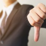 businessman hand showing thumb down sign gesture dislike bad concept 20693 115