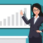 business woman vector illustration