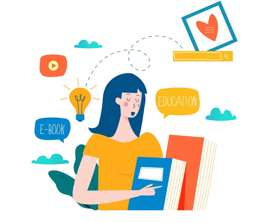 education online training courses vector 21786939