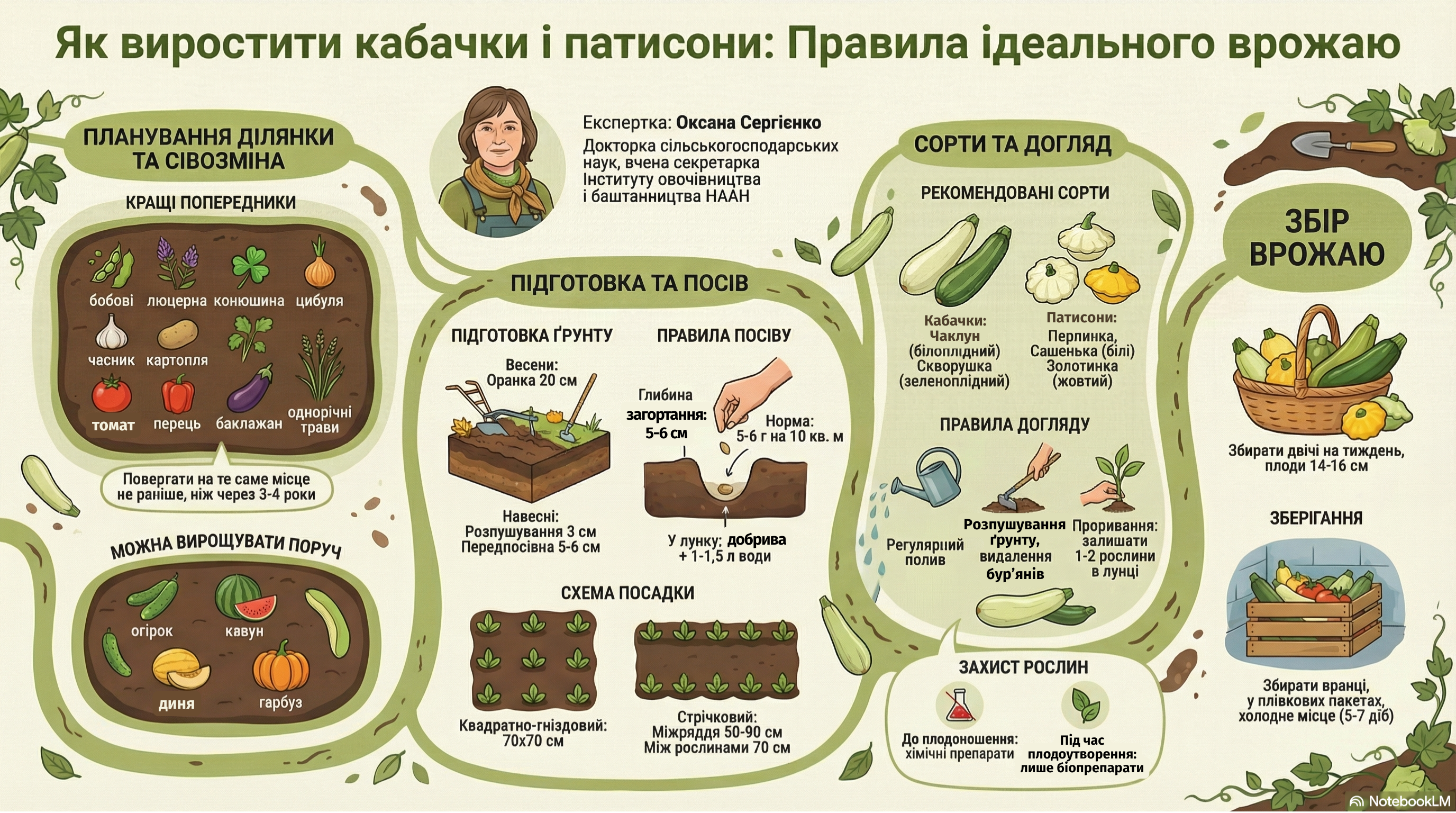 як правильно вирощувати кабачки патісони