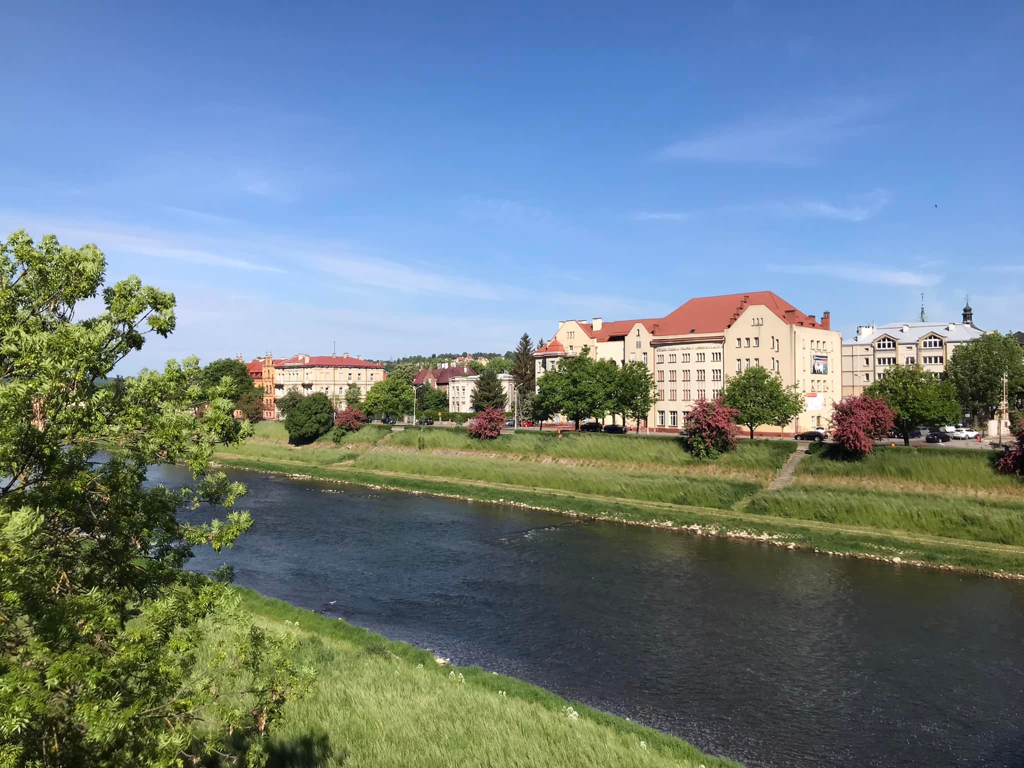 річка Сян  у центрі Перемишля