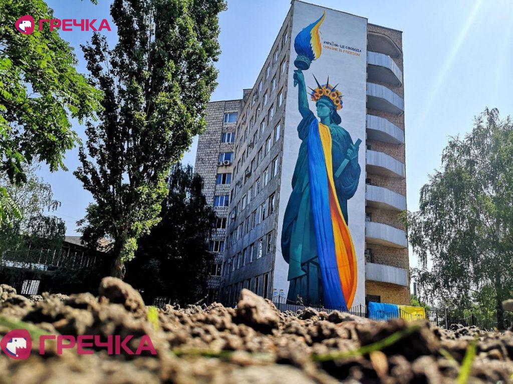 Mural u skveri Chornobyl