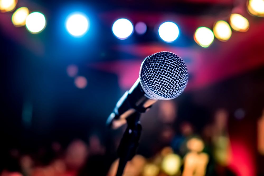 microphone on stapjiojkop