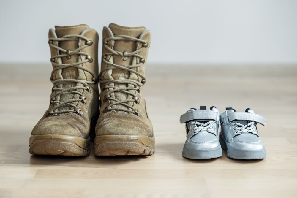 old worn military