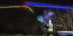 Військові збивають ворожий шахед. Фото: ОК "Південь"