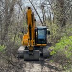 Никанорівський лісопарк трактор екскаватор забудова