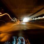 П’яний водій за кермом дорога розмито