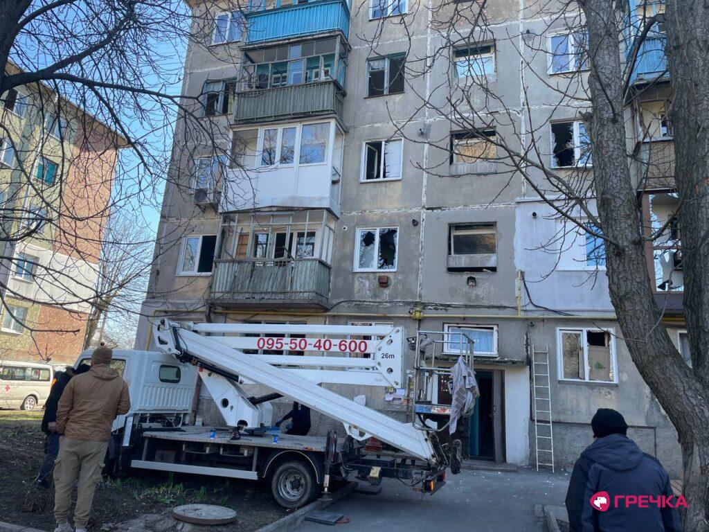 вибиті вікна у Кропивницькому після атаки дронів