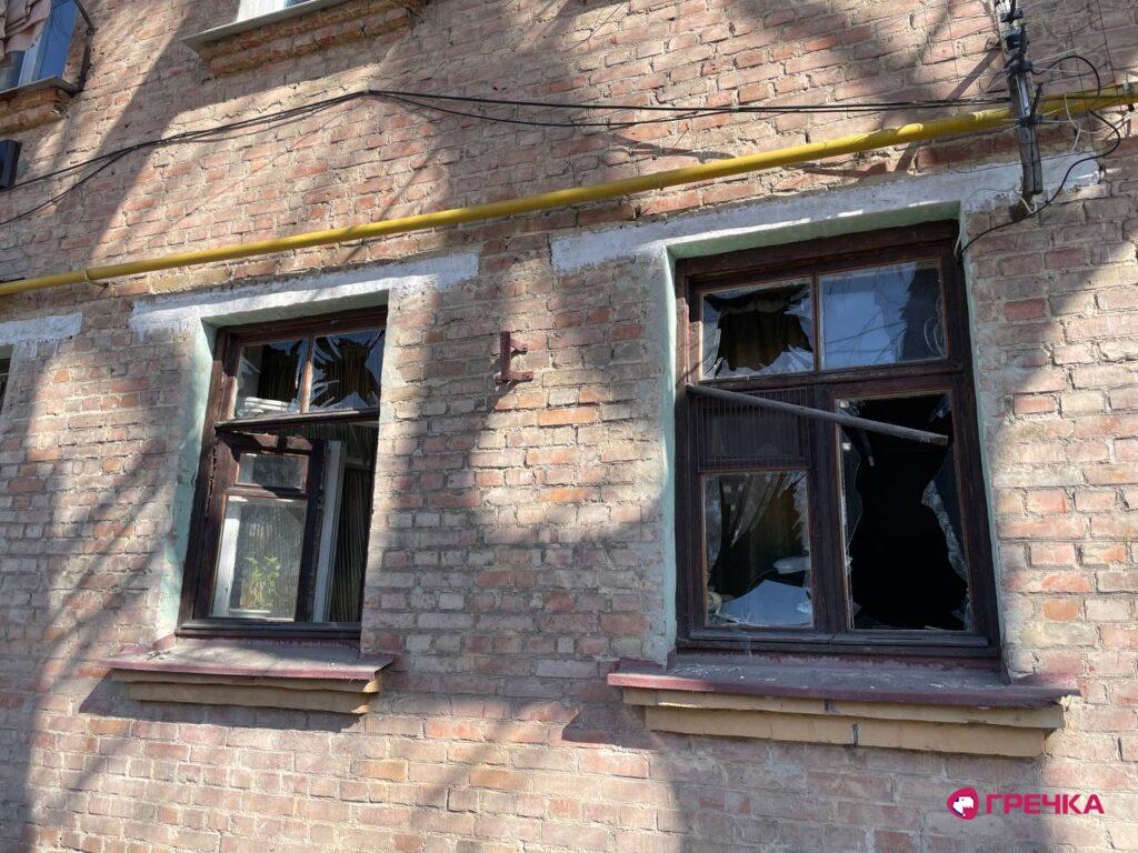 Кропивницький вибиті вікна після атаки