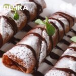 рецепт шоколадні млинці з вишнями і сиром начинкою