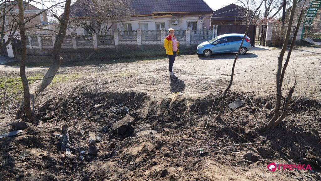 вирва у землі Балашівка шахед