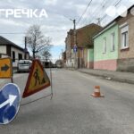 Дорога перекрита знак обʼїзд Кропивницький роботи
