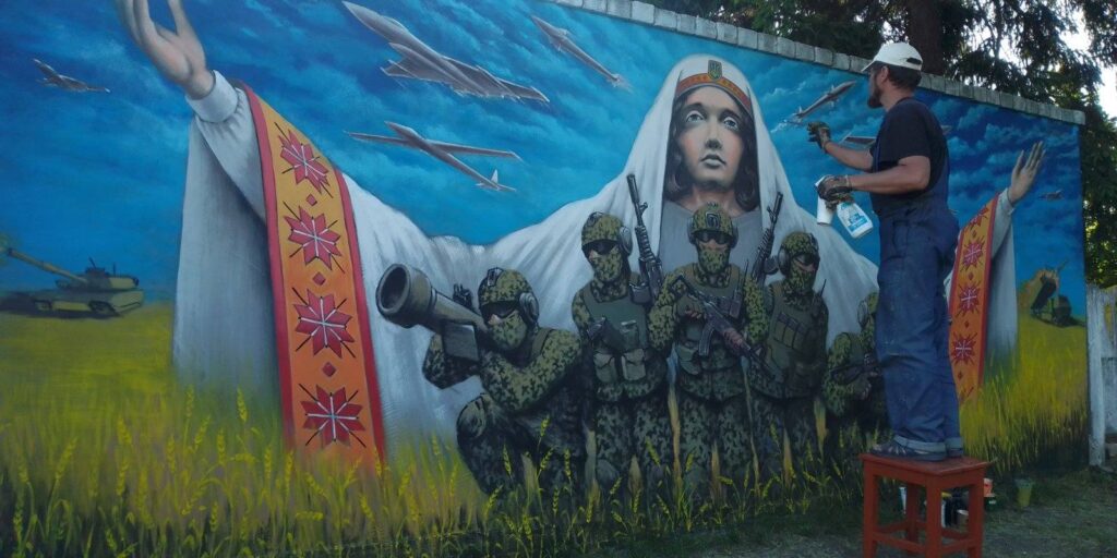 стінопис мурал Цибулеве художник