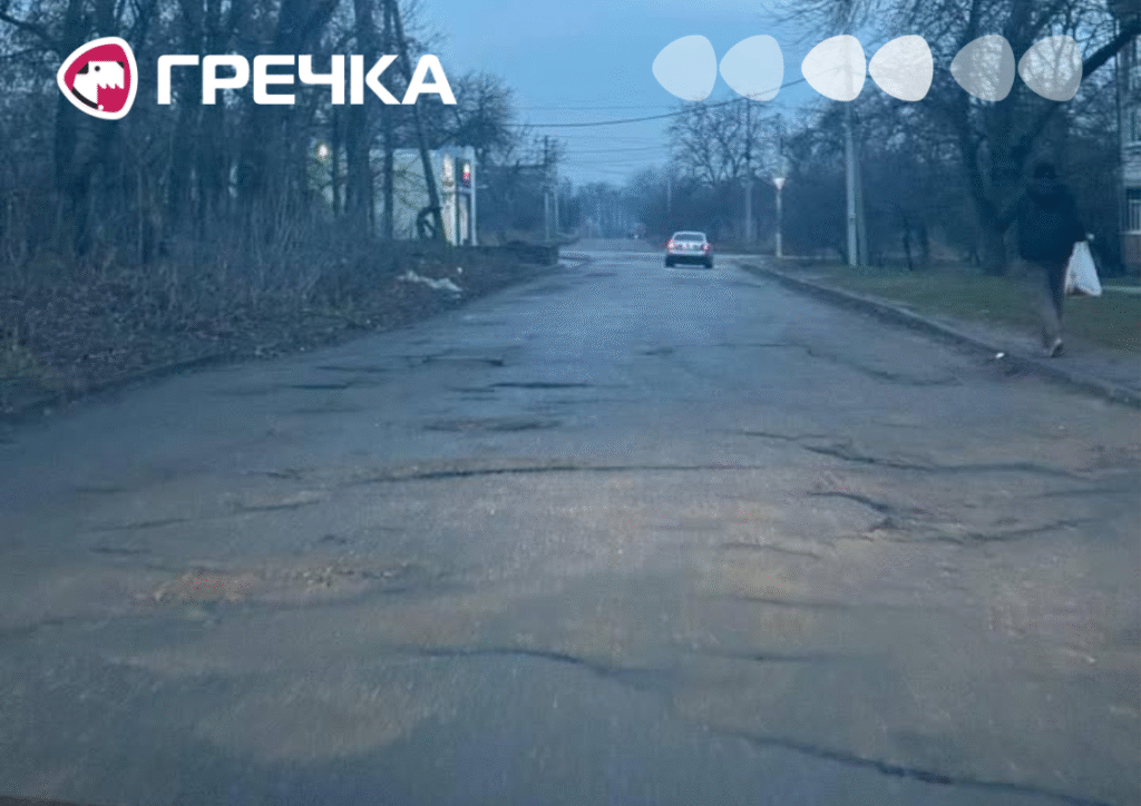 Мечникова ремонтують дорогу ями
