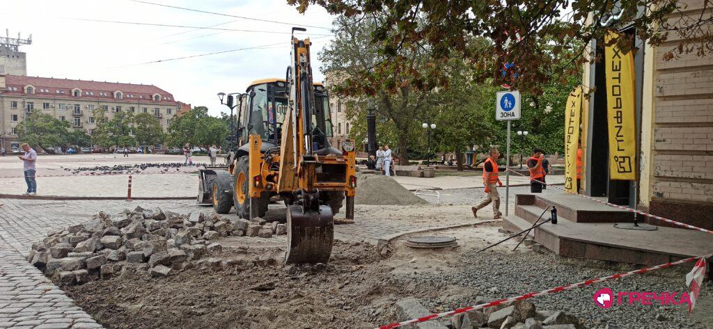 ремонт Театральній бруківка 1