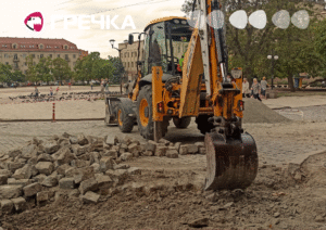 Театральна ремонт бруківка