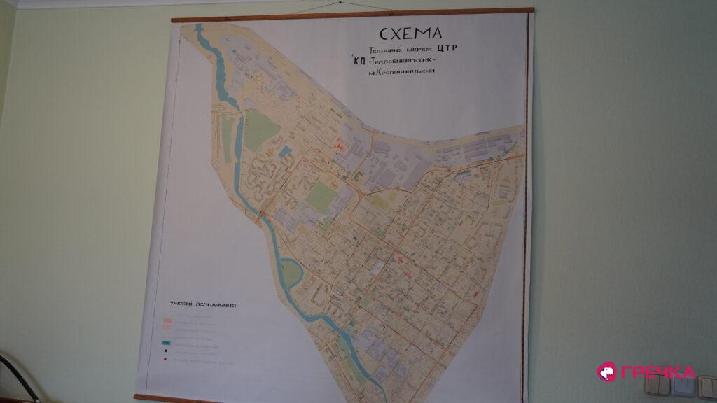 Схема тепломережі Кропивницького