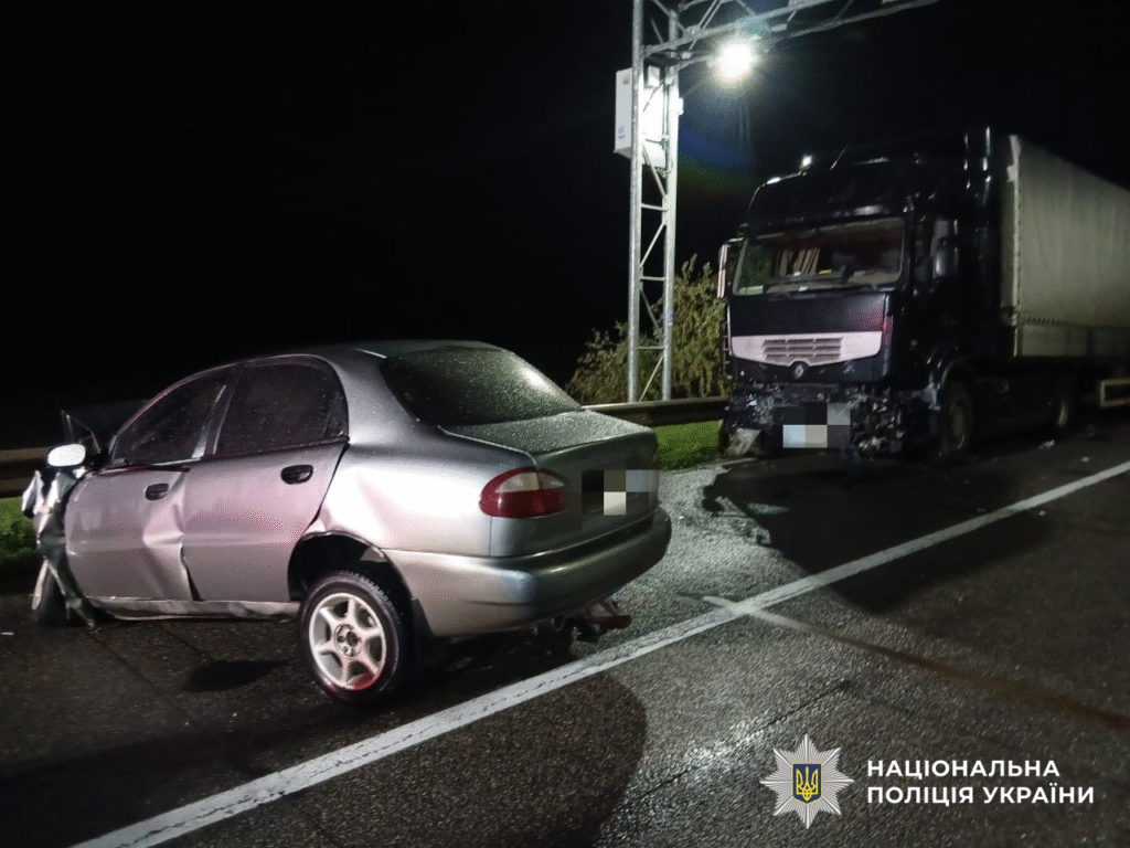 ДТП Ланос вантажівка двоє людей загинули