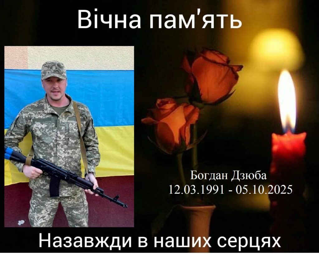 Дзюба Богдан загинув захисник