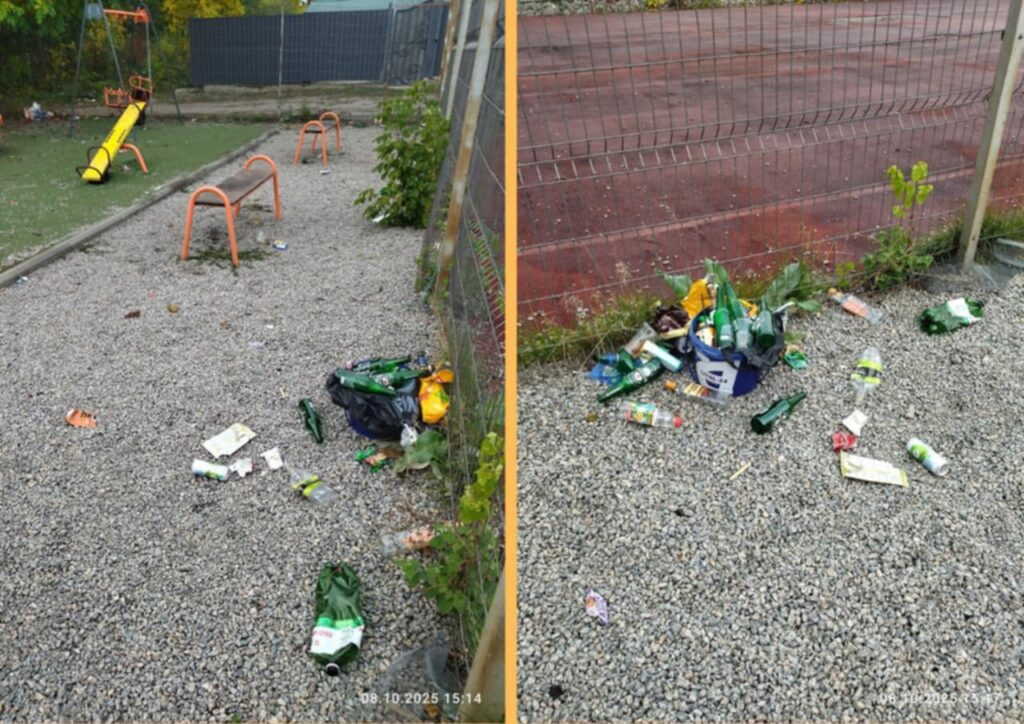 спортивний майданчик Стара Балашівка сміття