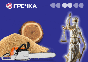 Вирубка лісу та схема на піску