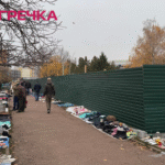 У сквері Слави встановили будівельний паркан