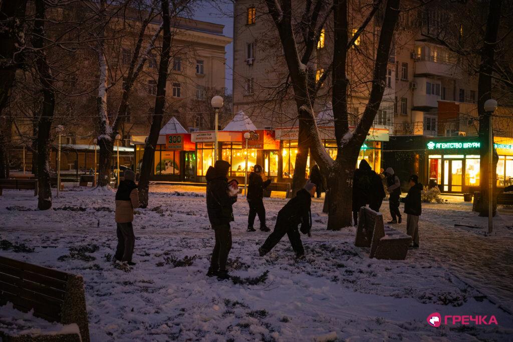 сніг зима у Кропивницькому