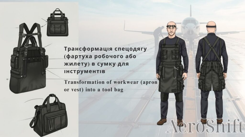 дизайн і авіація трансформер сумка одяг
