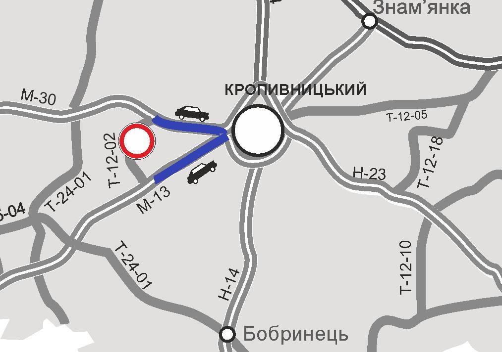 Схема об’їзду автошляху Т-12-02