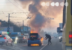загорілося авто у Кропивницькому 20 січня
