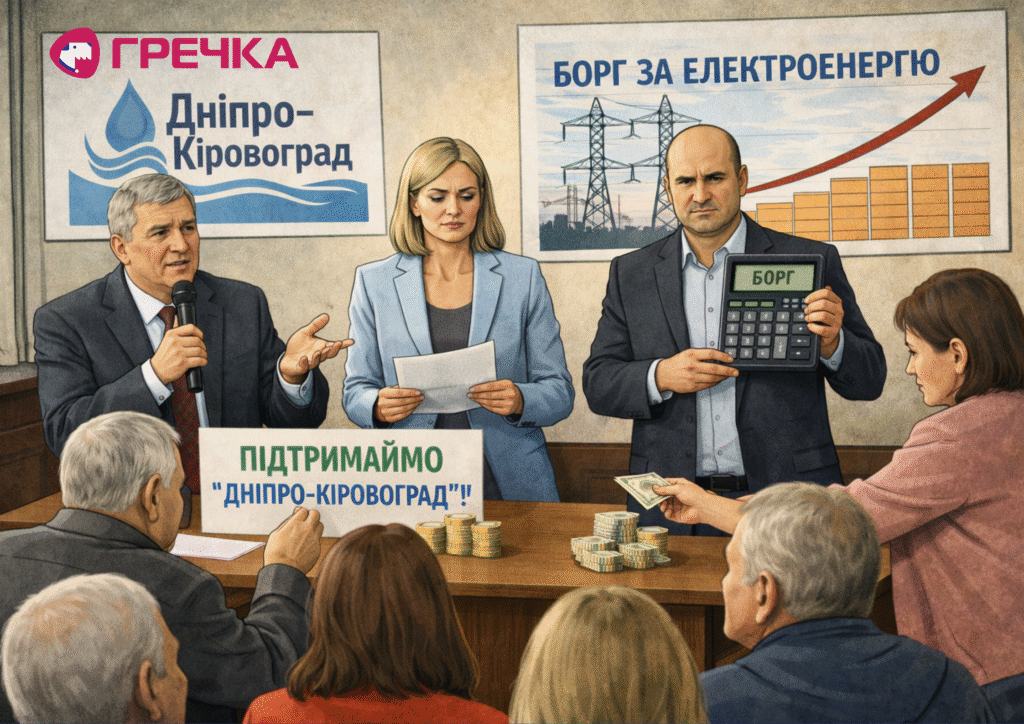 «Дніпро-Кіровоград» борг за електрику