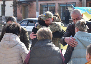 Зустріли з полону повернувся Сергія Лайкіна Новопразька громада