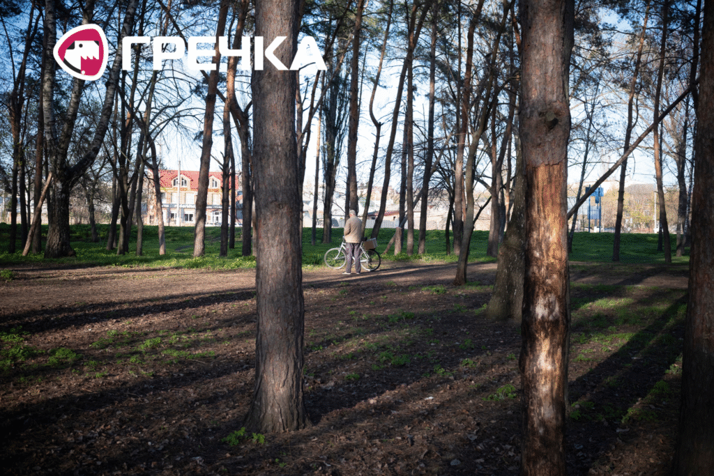 Люди прогулюються у весняному парку Кропивницький