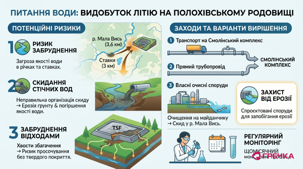 видобуток літію кіровоградщина вода забруднення