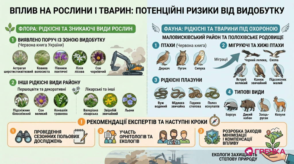 видобуток літію вплив на природу флора фауна Кіровоградщина