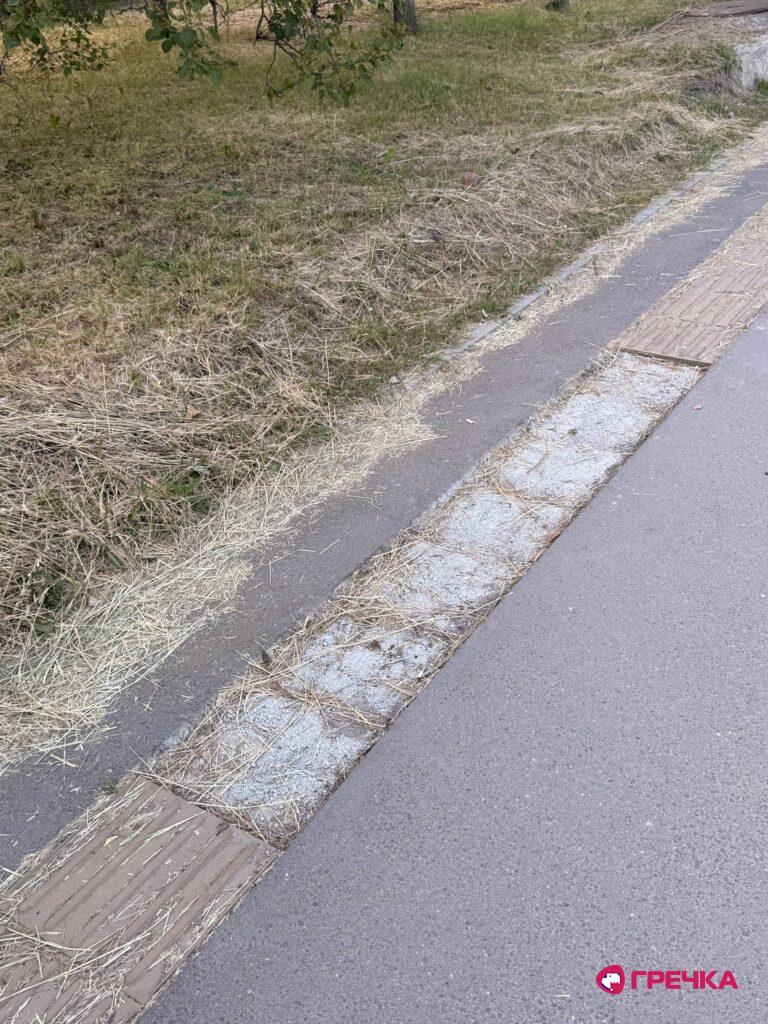 Куди зникла частина тактильної плитки біля обласної лікарні 3