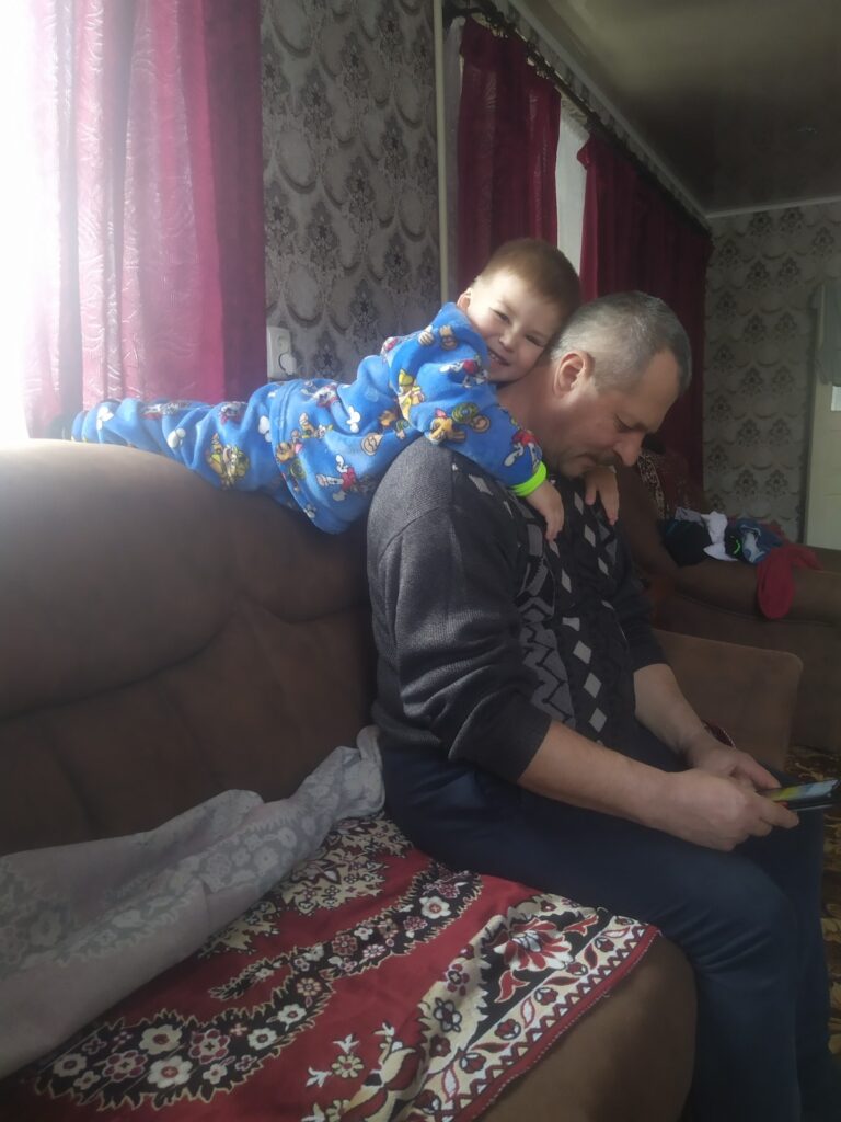 Вадим Глущенко з онуком Тимофієм