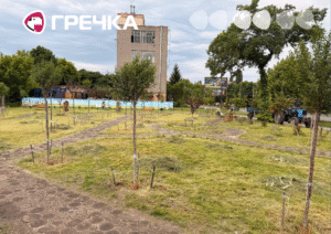 Скосили мавританський газон у сквері на Соборній