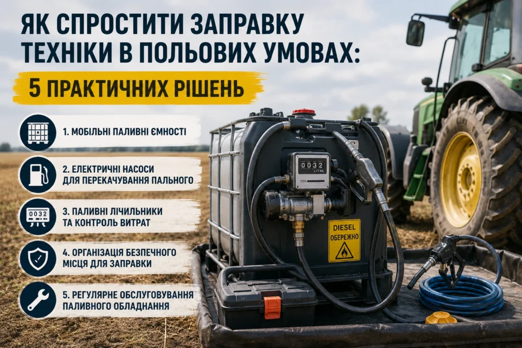 заправка техніки в польових умовах