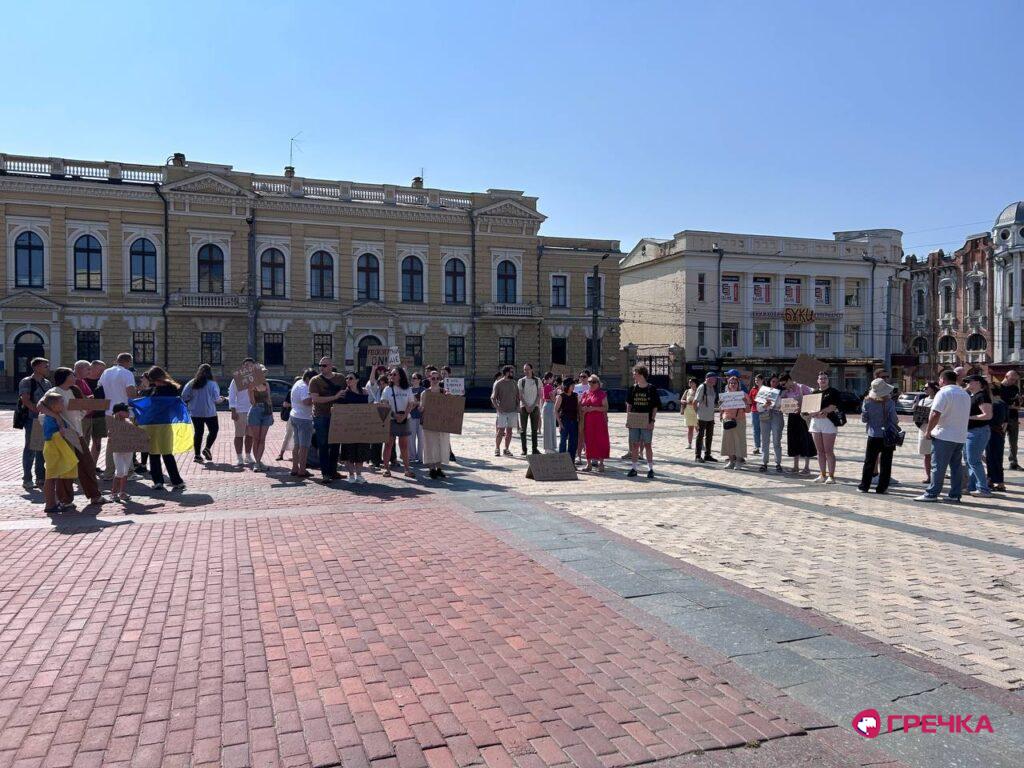 мітинг на площі Героїв Майдану проти відставки Федорова